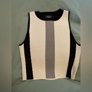 Cider Black and White Women's Top